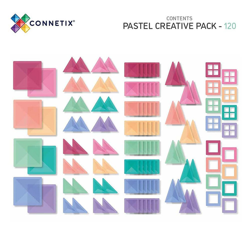 Connetix Magnetkascheln Pastel 120 Stück