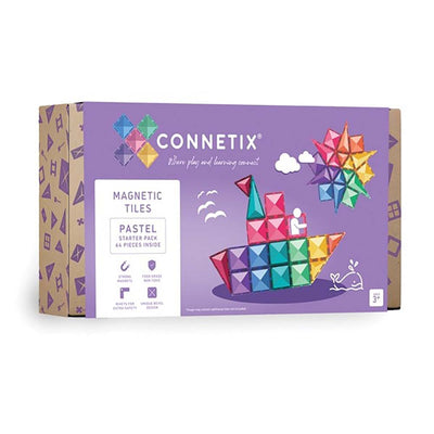 Connetix Magnetkascheln Pastel 64 Stück Set Verpackung