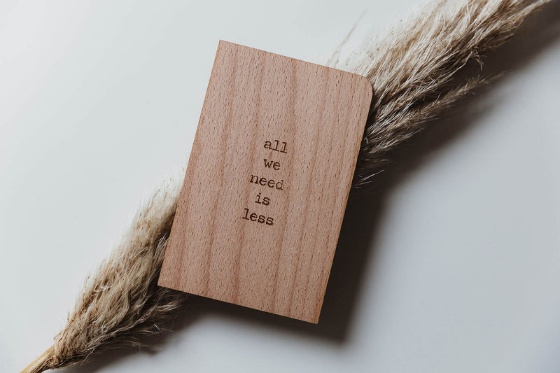 Custom wooden postcard