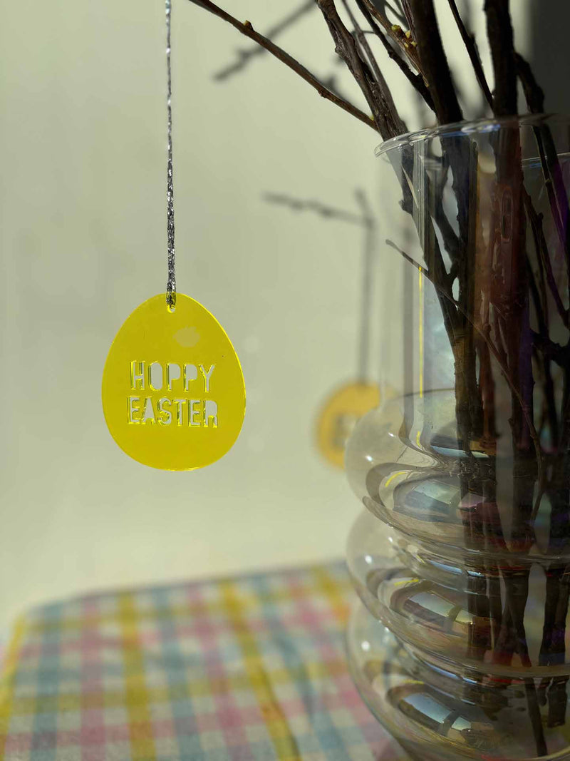 Neon Osterei HOPPY EASTER
