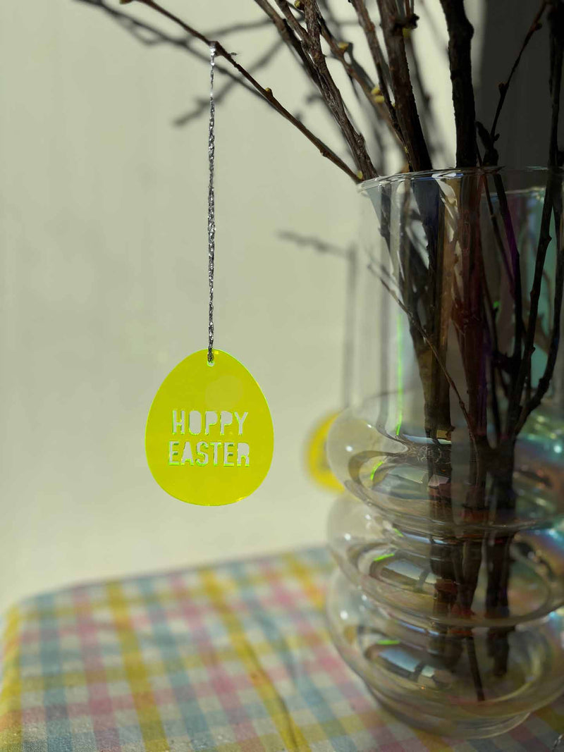 Neon Osterei HOPPY EASTER