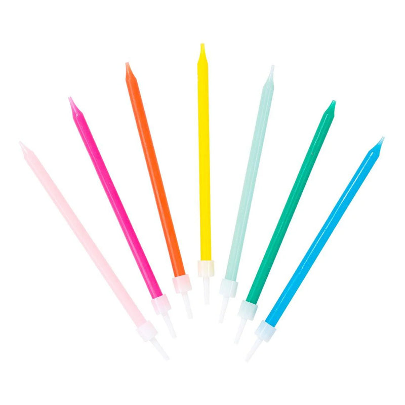 Long Rainbow Candles