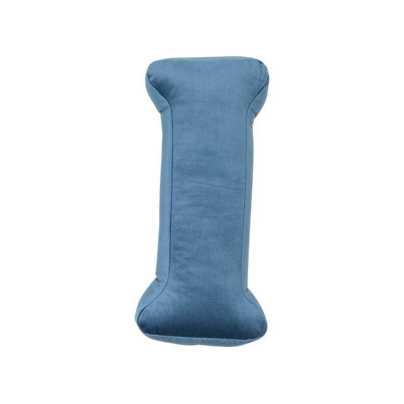 Samt Buchstabenkissen Blau