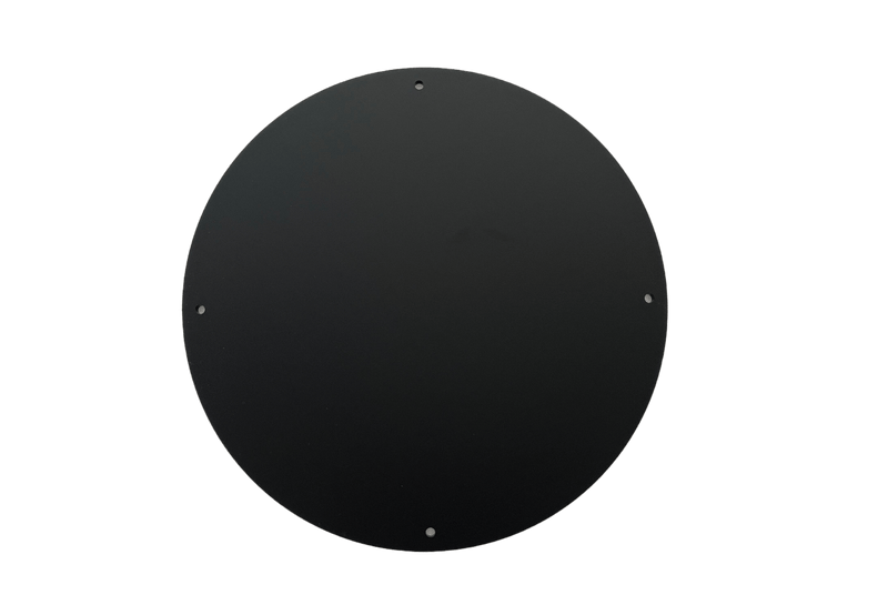 Schwarzes Acryl Platte Freisteller