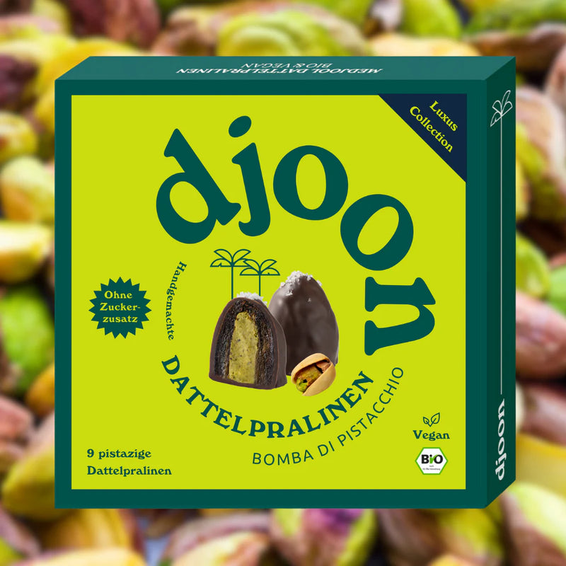Djoon Dattelpralinen – Bomba di Pistacchio