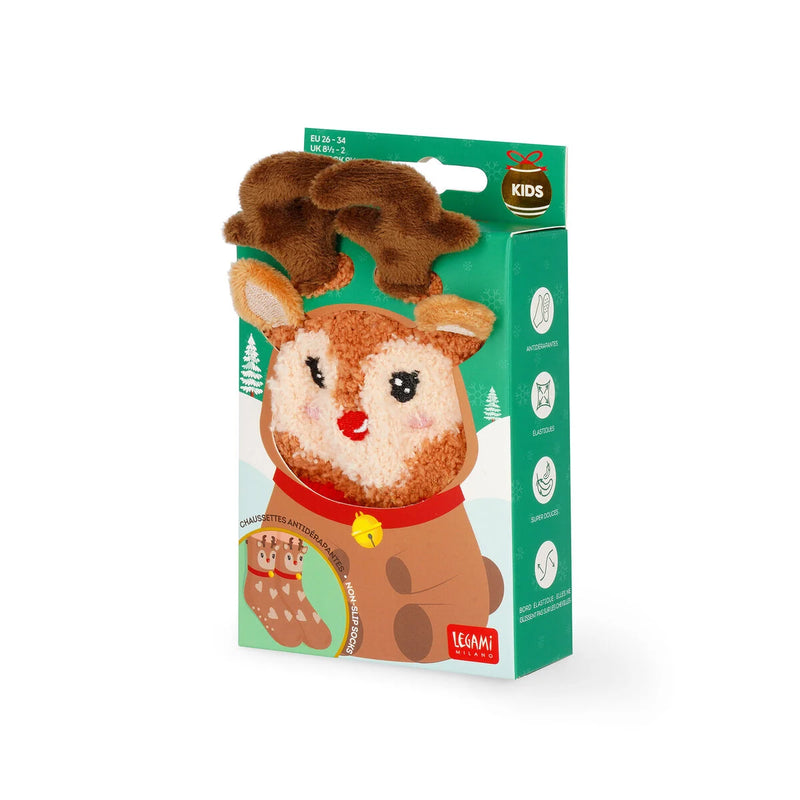 Rutschfeste Weihnachtssocken - Kinder