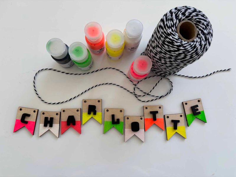 DIY Mini Wimpelkette