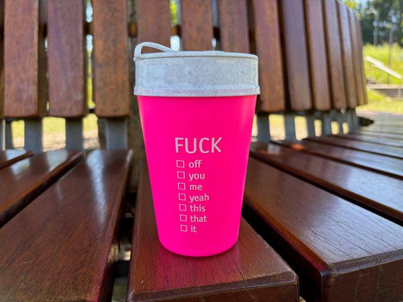 NEON F*ck Becher