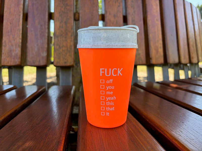 NEON F*ck Becher
