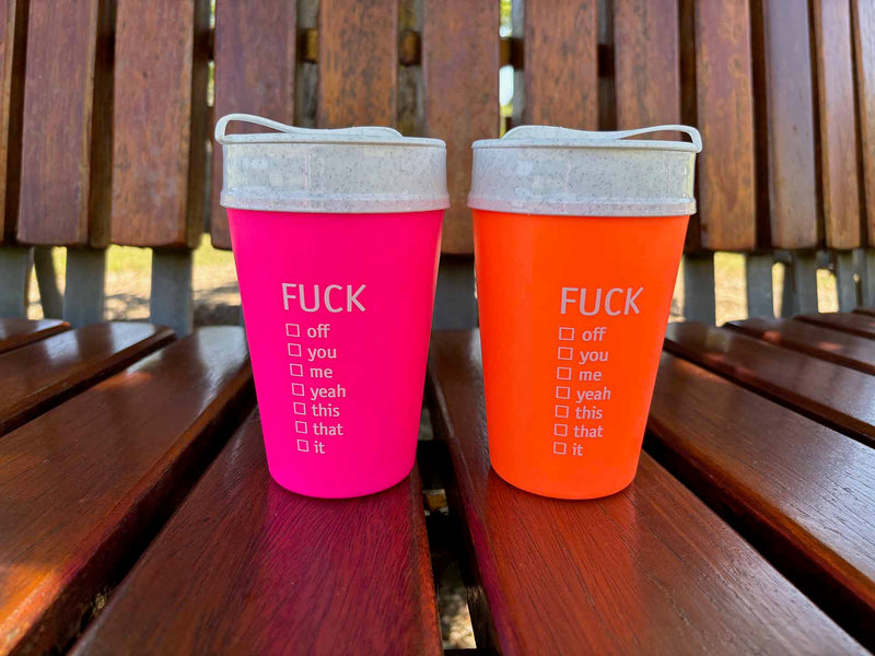 NEON F*ck Becher