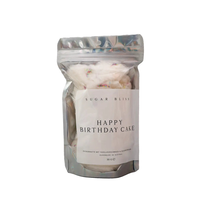 Happy Birthday Cake Zuckerwatte