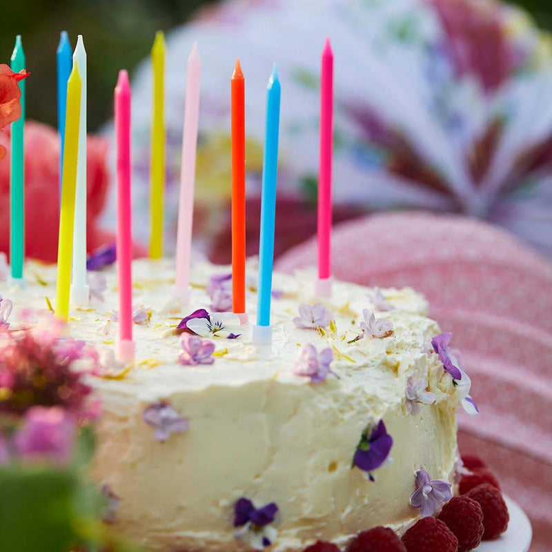 Long Rainbow Candles